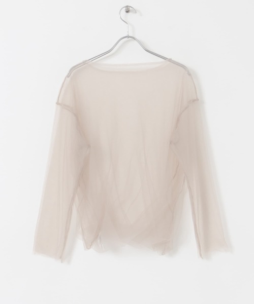 URBAN RESEARCH ROSSO WOMEN（アーバンリサーチ　ロッソ）の「レイヤードチュールブラウス（シャツ/ブラウス・レディース・ブラック/ベージュ・FREE）」の5枚目の写真