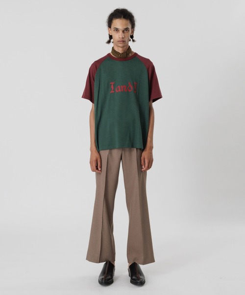 SASQUATCHfabrix.(サスクワァッチファブリックス)の「“I and I” 2TONE H/S T-SHIRT(Tシャツ/カットソー・メンズ・イエロー/ネイビー/ダークグリーン・L/M)」の7枚目の写真