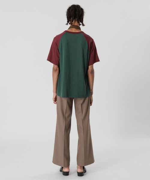 SASQUATCHfabrix.(サスクワァッチファブリックス)の「“I and I” 2TONE H/S T-SHIRT(Tシャツ/カットソー・メンズ・イエロー/ネイビー/ダークグリーン・L/M)」の9枚目の写真