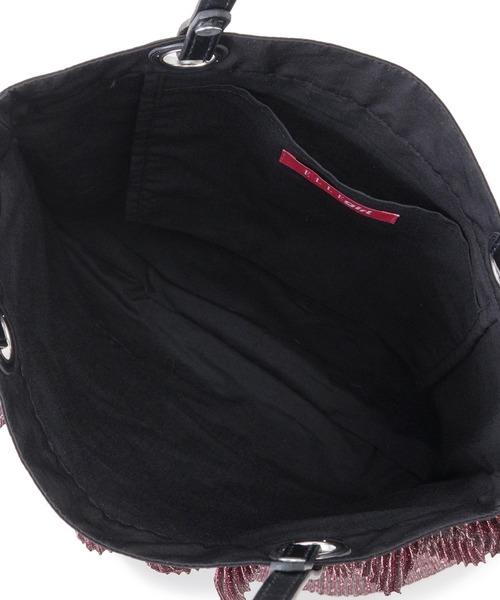 ELLEgirl（エルガール）の「ラメプリーツフリルトートバッグ【ELLEgirl/エル ガール】（トートバッグ・レディース・ダークグリーン/ピンク/アンティークゴールド・FREE）」の20枚目の写真