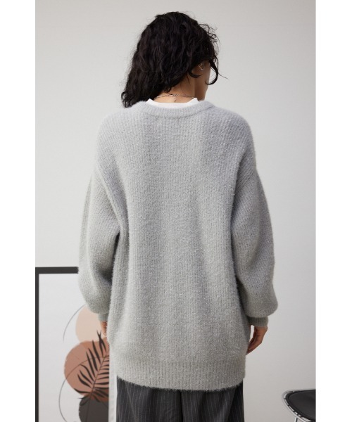 AZUL by moussy（アズールバイマウジー）の「ラメニットカーディガン（カーディガン/ボレロ・レディース・ブルー/ライトグレー/ゴールド/ブラック・SMALL/MEDIUM）」の10枚目の写真