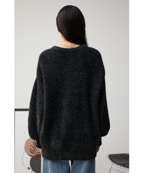 AZUL by moussy（アズールバイマウジー）の「ラメニットカーディガン（カーディガン/ボレロ・レディース・ブルー/ライトグレー/ゴールド/ブラック・SMALL/MEDIUM）」の20枚目の写真