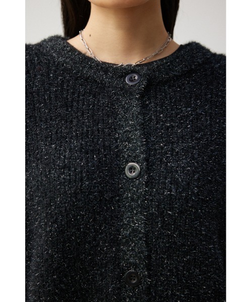 AZUL by moussy（アズールバイマウジー）の「ラメニットカーディガン（カーディガン/ボレロ・レディース・ブルー/ライトグレー/ゴールド/ブラック・SMALL/MEDIUM）」の21枚目の写真