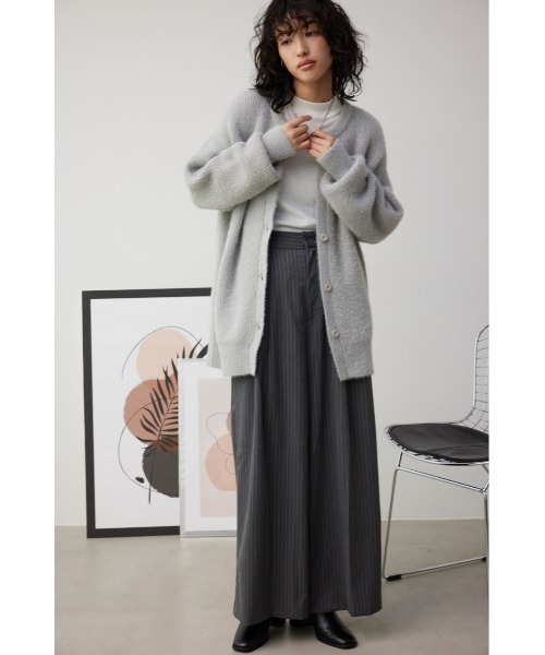 MOUSSY グレー ラメ入り カーディガン セール】ラメニットカーディガン（カーディガン/ボレロ）｜AZUL