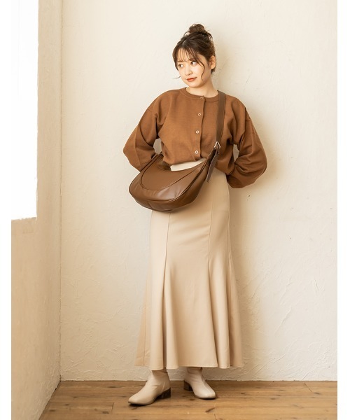 chocomee（チョコミー）の「half moon shoulder bag（ショルダーバッグ・レディース・ベージュ/ブラウン/ブラック・FREE）」の13枚目の写真