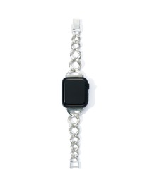 CRIMIE（クライミー）の「APPLE WATCH LINK CHAIN GRADATION SILVER BAND / 41、40、38mm対応 / アップルウォッチ チェーンシルバー グラデーション 時計 バンド / 41、40、38mm対応（ブレスレット）」