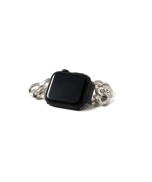 CRIMIE(クライミー)の「APPLE WATCH LINK CHAIN GRADATION SILVER BAND / 41、40、38mm対応 / アップルウォッチ チェーンシルバー グラデーション 時計 バンド / 41、40、38mm対応(ブレスレット・メンズ・シルバー・M/L)」の4枚目の写真