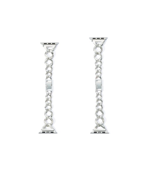 CRIMIE(クライミー)の「APPLE WATCH LINK CHAIN GRADATION SILVER BAND / 41、40、38mm対応 / アップルウォッチ チェーンシルバー グラデーション 時計 バンド / 41、40、38mm対応(ブレスレット・メンズ・シルバー・M/L)」の6枚目の写真