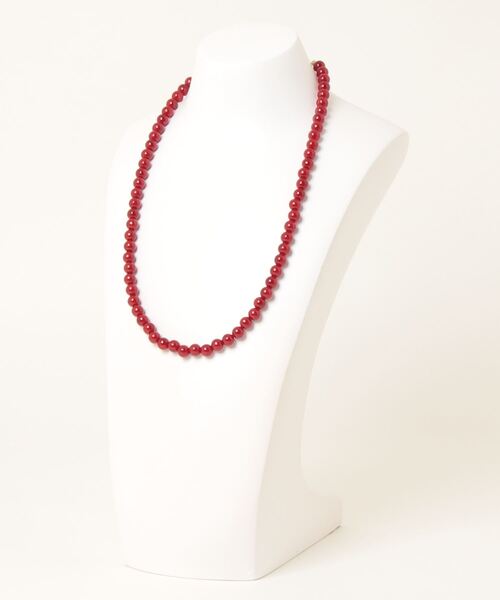 Three Four Time(スリーフォータイム)の「8mmREDネックレス(ネックレス・レディース・レッド・FREE)」の4枚目の写真