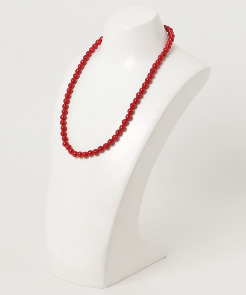 Three Four Time(スリーフォータイム)の「8mmREDネックレス(ネックレス・レディース・レッド・FREE)」の2枚目の写真