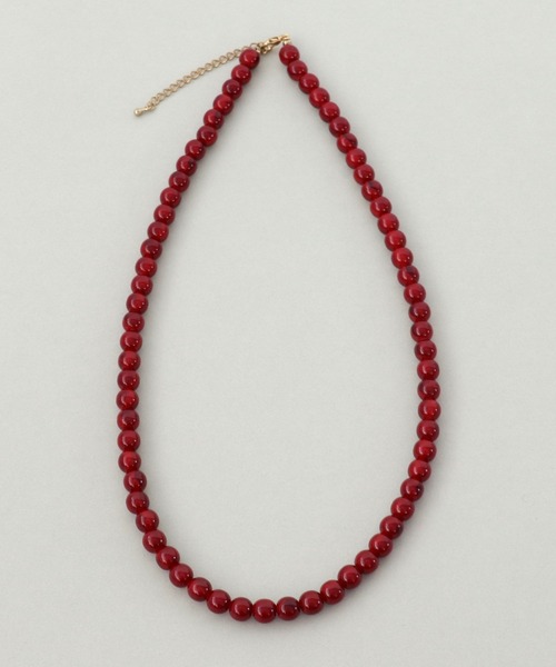 Three Four Time(スリーフォータイム)の「8mmREDネックレス(ネックレス・レディース・レッド・FREE)」の6枚目の写真