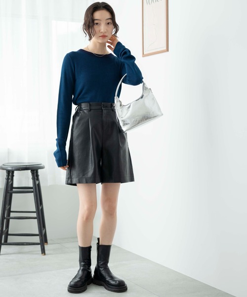 WEGO（ウィゴー）の「WEGO/リバーシブルニットトップス（ニット/セーター・レディース・ブラック/ブルー/グリーン・FREE）」の10枚目の写真