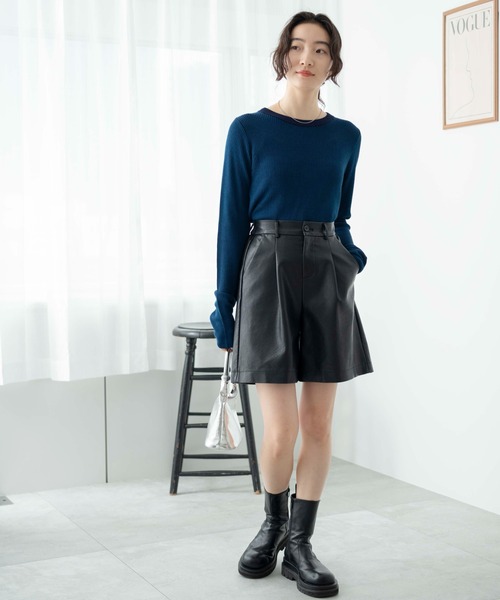 WEGO（ウィゴー）の「WEGO/リバーシブルニットトップス（ニット/セーター・レディース・ブラック/ブルー/グリーン・FREE）」の18枚目の写真