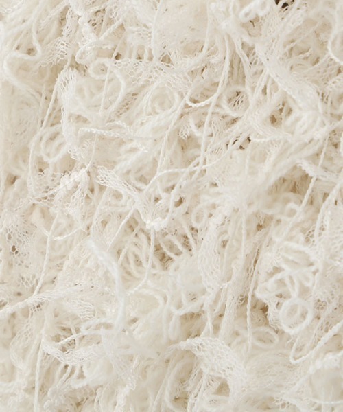 MECRE（メクル）の「ループヤーンフリンジニットベスト（ベスト・レディース・ブラック/ホワイト・FREE）」の22枚目の写真