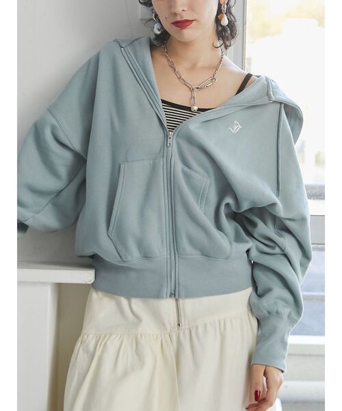 jouetie（ジュエティ）の「バタフライプリントフーディー（パーカー・レディース・ブラック/ブルー/アイボリー・MEDIUM）」の21枚目の写真