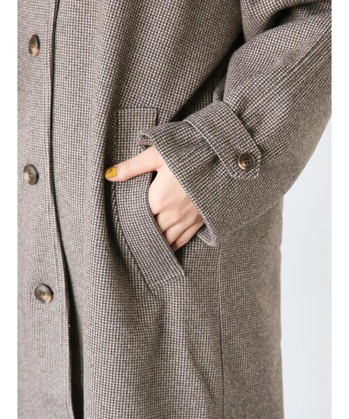 ehka sopo（エヘカソポ）の「ボア襟付きコート（その他アウター・レディース・ブラウン/グレー/キナリ・F）」の10枚目の写真