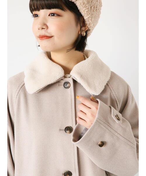 ehka sopo（エヘカソポ）の「ボア襟付きコート（その他アウター・レディース・ブラウン/グレー/キナリ・F）」の17枚目の写真