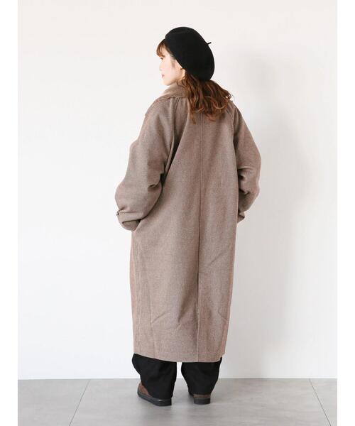 ehka sopo（エヘカソポ）の「ボア襟付きコート（その他アウター・レディース・ブラウン/グレー/キナリ・F）」の20枚目の写真