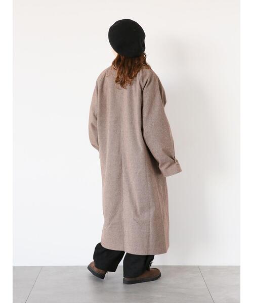 ehka sopo（エヘカソポ）の「ボア襟付きコート（その他アウター・レディース・ブラウン/グレー/キナリ・F）」の21枚目の写真