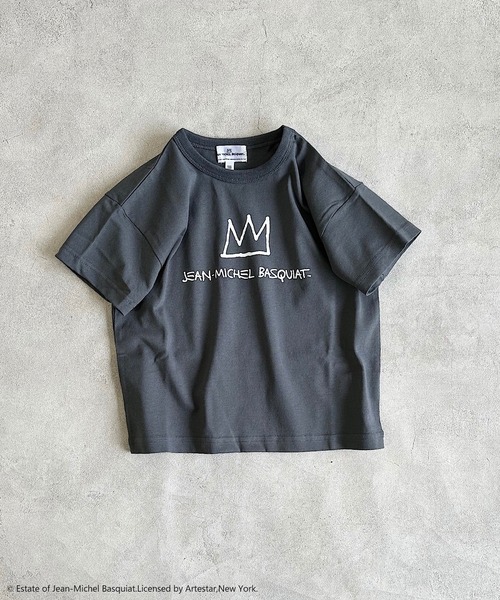 MARKEY'S（マーキーズ）の「【ジャン＝ミシェル・バスキア】別注プリントTee（80～150cm）（Tシャツ/カットソー・キッズ・オフホワイト/ベージュ/チャコール・120/110/100/95/90/80/150/130/140）」の3枚目の写真