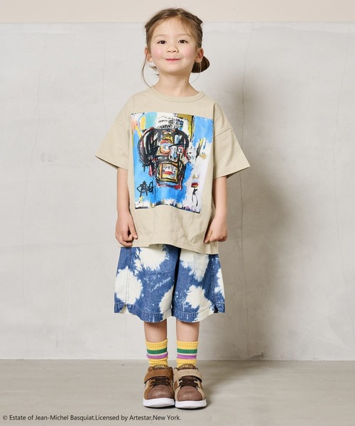 MARKEY'S（マーキーズ）の「【ジャン＝ミシェル・バスキア】別注プリントTee（80～150cm）（Tシャツ/カットソー・キッズ・オフホワイト/ベージュ/チャコール・120/110/100/95/90/80/150/130/140）」の8枚目の写真
