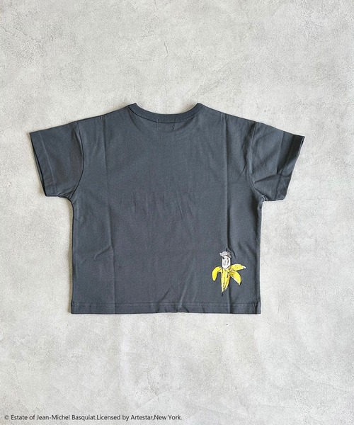 MARKEY'S（マーキーズ）の「【ジャン＝ミシェル・バスキア】別注プリントTee（80～150cm）（Tシャツ/カットソー・キッズ・オフホワイト/ベージュ/チャコール・120/110/100/95/90/80/150/130/140）」の11枚目の写真