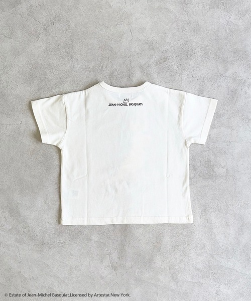 MARKEY'S（マーキーズ）の「【ジャン＝ミシェル・バスキア】別注プリントTee（80～150cm）（Tシャツ/カットソー・キッズ・オフホワイト/ベージュ/チャコール・120/110/100/95/90/80/150/130/140）」の14枚目の写真