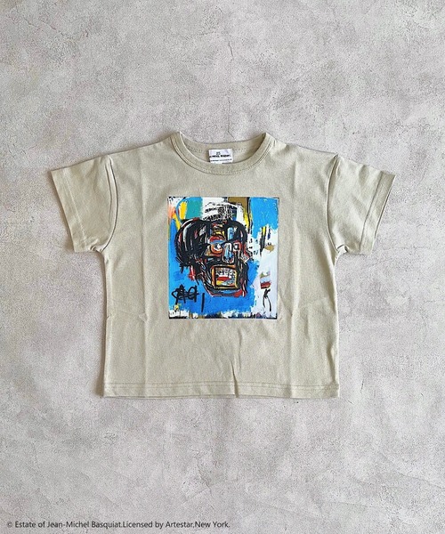 MARKEY'S（マーキーズ）の「【ジャン＝ミシェル・バスキア】別注プリントTee（80～150cm）（Tシャツ/カットソー・キッズ・オフホワイト/ベージュ/チャコール・120/110/100/95/90/80/150/130/140）」の6枚目の写真