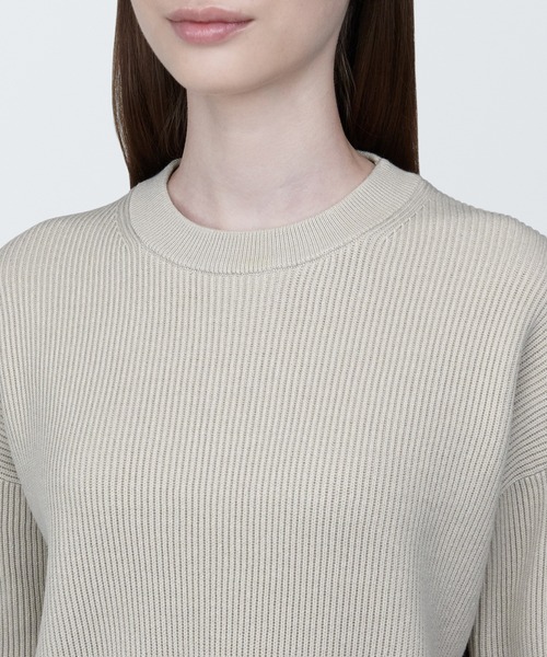 無印良品（ムジルシリョウヒン）の「婦人 洗える畦編みショート丈