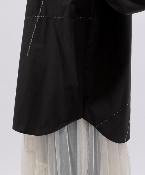 PAGEBOY（ページボーイ）の「ステッチワークシャツ（シャツ/ブラウス・レディース・ブラック/オフホワイト・FREE）」の13枚目の写真