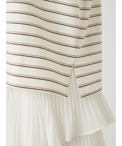 SNIDEL（スナイデル）の「ワンポイントカットトップス（Tシャツ/カットソー・レディース・ホワイト/ブラック/ベージュ・FREE）」の13枚目の写真