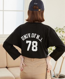 バックプリントフットボールTシャツ