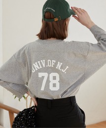 バックプリントフットボールTシャツ