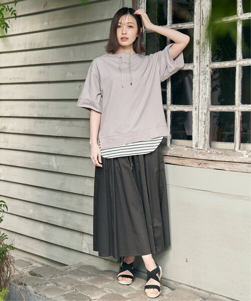 ikka（イッカ）の「ウェッジラバーベルトサンダル（サンダル・レディース・ブラック/ブラウン/オフホワイト・M/L）」の21枚目の写真