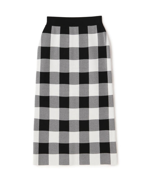 N.（N. Natural Beauty Basic）（エヌエヌナチュラルビューティーベーシック）の「◆ギンガムチェックジャガードスカート（スカート・レディース・ブラック系その他/ブラウン系その他・MEDIUM）」の18枚目の写真
