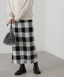 N.（N. Natural Beauty Basic） | ◆ギンガムチェックジャガードスカート(スカート)