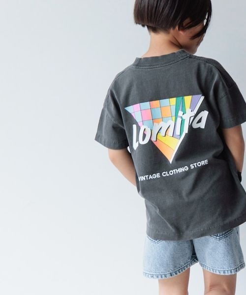 LOWRYS FARM（ローリーズファーム）の「ＢＩＧネオンＴＥＥ　103008（Tシャツ/カットソー・キッズ・ホワイト/グレー/ブルー/チャコール/ピンク/グレー系その他/グレー系その他2/ブラック・110cm/120cm/130cm/140cm/150cm）」の5枚目の写真