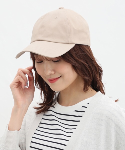 Honeys（ハニーズ）の「無地キャップ（キャップ・レディース・ベージュ/アイボリー/ブラック/ライトベージュ/スミクロ/ピンク/ダークブラウン・FREE）」の5枚目の写真