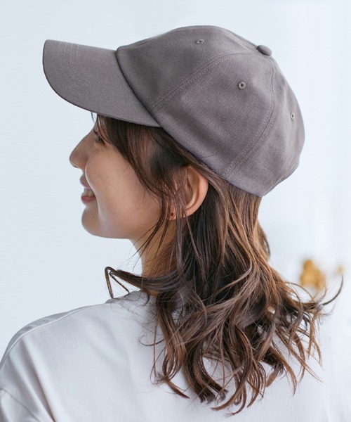 Honeys（ハニーズ）の「無地キャップ（キャップ・レディース・ベージュ/アイボリー/ブラック/ライトベージュ/スミクロ/ピンク/ダークブラウン・FREE）」の3枚目の写真