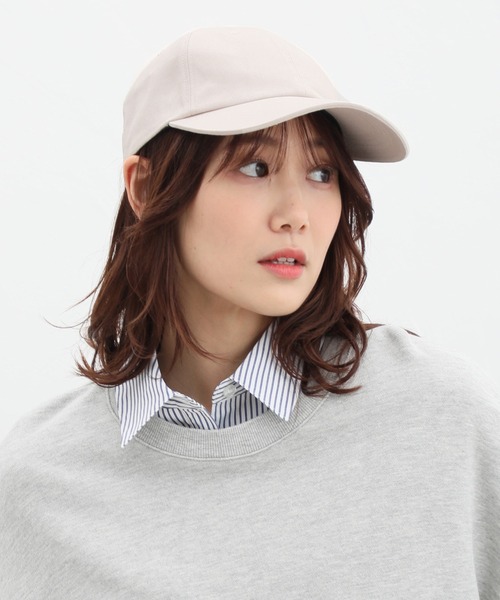 Honeys（ハニーズ）の「無地キャップ（キャップ・レディース・ベージュ/アイボリー/ブラック/ライトベージュ/スミクロ/ピンク/ダークブラウン・FREE）」の6枚目の写真