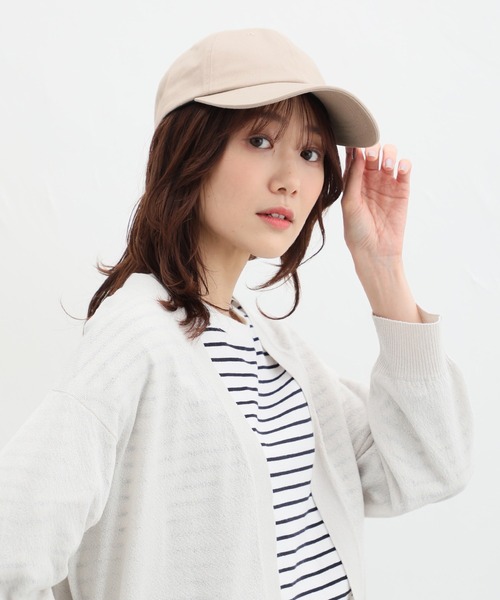 Honeys（ハニーズ）の「無地キャップ（キャップ・レディース・ベージュ/アイボリー/ブラック/ライトベージュ/スミクロ/ピンク/ダークブラウン・FREE）」の14枚目の写真