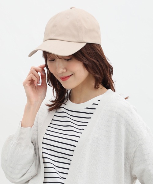 Honeys（ハニーズ）の「無地キャップ（キャップ・レディース・ベージュ/アイボリー/ブラック/ライトベージュ/スミクロ/ピンク/ダークブラウン・FREE）」の12枚目の写真