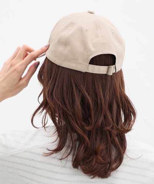 Honeys（ハニーズ）の「無地キャップ（キャップ・レディース・ベージュ/アイボリー/ブラック/ライトベージュ/スミクロ/ピンク/ダークブラウン・FREE）」の17枚目の写真