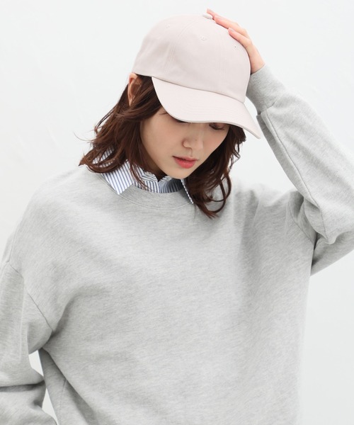 Honeys（ハニーズ）の「無地キャップ（キャップ・レディース・ベージュ/アイボリー/ブラック/ライトベージュ/スミクロ/ピンク/ダークブラウン・FREE）」の19枚目の写真
