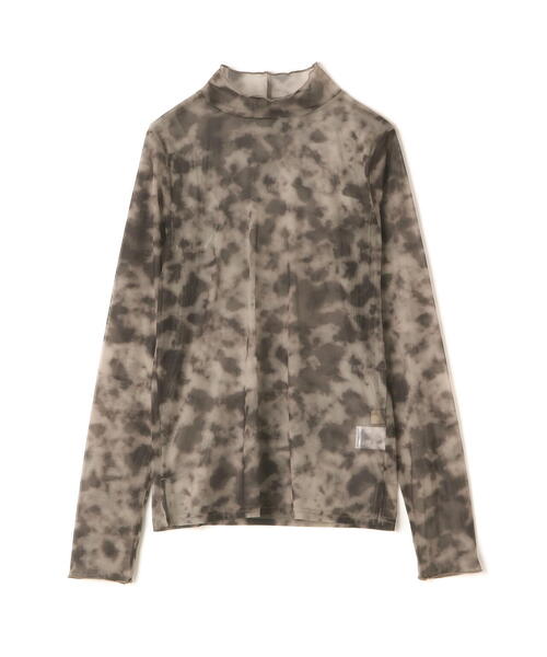 FREE'S MART（フリーズマート）の「ニュアンス柄シアーハイネックカットソー（Tシャツ/カットソー・レディース・グレー系その他・FREE）」の2枚目の写真