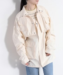 ドロストシャーリングショートブルゾン+ベスト マルチウェイ