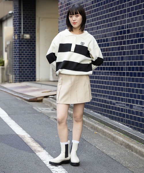 3.3 Field Trip (3.3フィールドトリップ)の「3.3 Field Trip/BIGラガーニット 2989881(ニット/セーター・レディース・ブラック/その他1/ベージュ・FREE)」の16枚目の写真