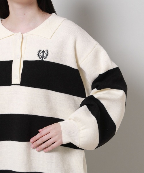 3.3 Field Trip (3.3フィールドトリップ)の「3.3 Field Trip/BIGラガーニット 2989881(ニット/セーター・レディース・ブラック/その他1/ベージュ・FREE)」の13枚目の写真