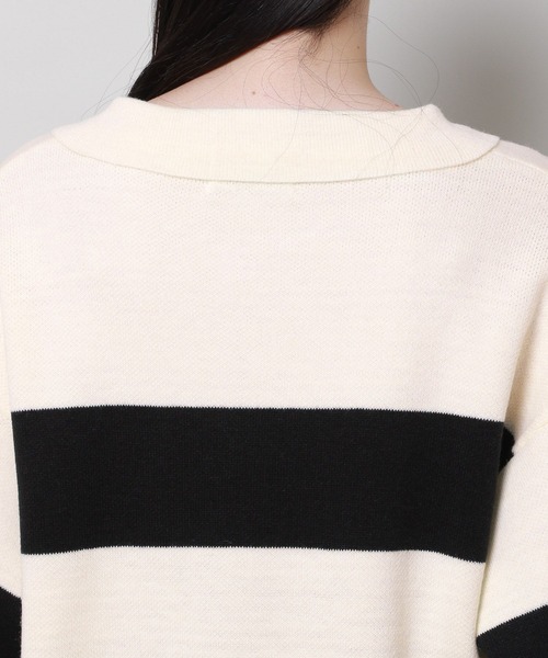 3.3 Field Trip (3.3フィールドトリップ)の「3.3 Field Trip/BIGラガーニット 2989881(ニット/セーター・レディース・ブラック/その他1/ベージュ・FREE)」の15枚目の写真