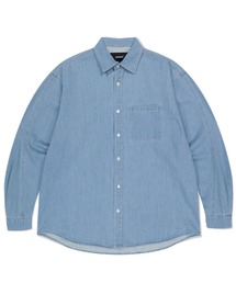 『mahagrid/マハグリッド』STITCHED DENIM SHIRT/ステッチデニム シャツ